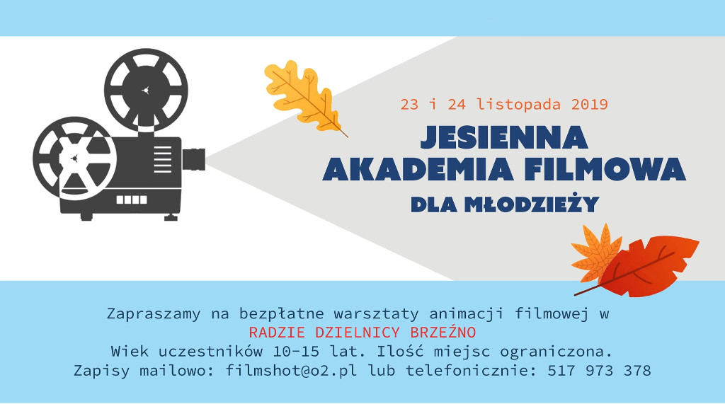 Plakat Jesienna Akademia Filmowa